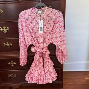 RHODE Pink and White Floral Dress